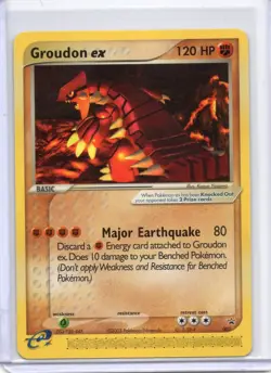 2003 Pokemon Groudon ex 002 Non-Holo Nintendo Power Black Star Promo Vintage NM - Image 1