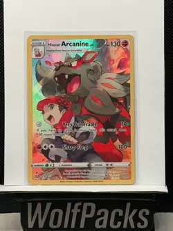 Pokemon Lost Origin - Hisuian Arcanine TG08 Full Art Holo - Image 1