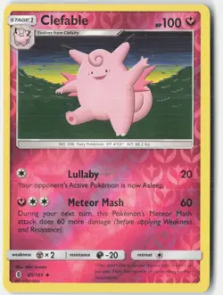 Clefable 89/145 Uncommon Guardians Rising Pokemon Reverse Holo Near Mint - Image 1