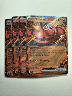 4x Pokemon TCG Phantasmal Flames Oricorio Ex 018/094 Double Rare Near Mint - Image 1