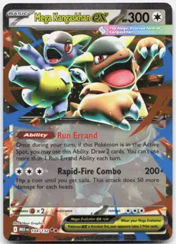 Pokemon TCG Mega Kangaskhan ex ME01: Mega Evolution Double Rare 104/132 Holo - Image 1