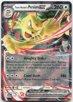 Pokemon TCG Team Rocket's Persian ex SV10: Destined Rivals 150/182 Holo - Image 1