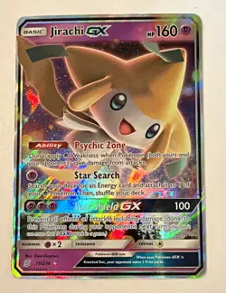 Pokemon TCG Jirachi GX 79/236 SM-Unified Minds Holo Ultra Rare Eng 160 HP Basic - Image 1