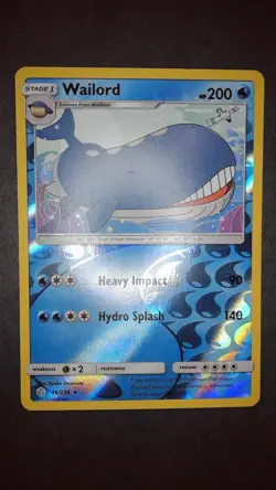 Wailord 46/236 Rare Cosmic Eclipse Pokemon Reverse Holo Near Mint - Image 2