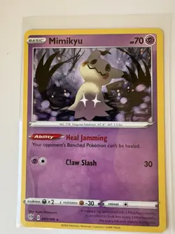 2020 Sword & Shield - Darkness Ablaze Mimikyu Basic/Rare Non Holo #81/189 - Image 2