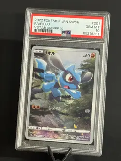 Riolu 201/172 Holo S12a: VSTAR Universe Japanese Pokemon Card PSA 10 - Image 1