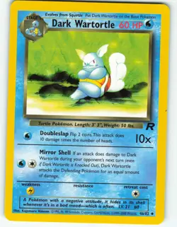 Dark Wartortle - 46/82 Team Rocket - Pokemon TCG - 2000 - Image 1