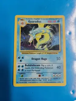 Pokemon Gyrados Holo Rare TCG Card 6/102 Base Set - Image 1