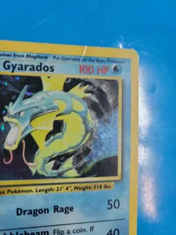Pokemon Gyrados Holo Rare TCG Card 6/102 Base Set - Image 3