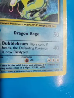 Pokemon Gyrados Holo Rare TCG Card 6/102 Base Set - Image 5