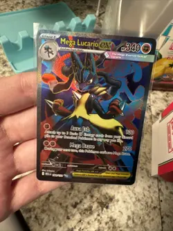 ENGLISH Mega Lucario ex 160/132 Ultra Rare Pokemon Mega Evolution - PACK FRESH - Image 1
