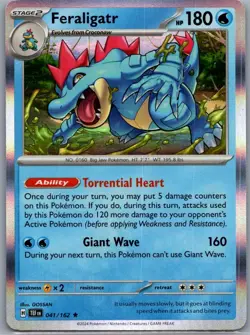 Feraligatr 41/162 Rare Deck Exclusives Pokemon Near Mint - Image 1