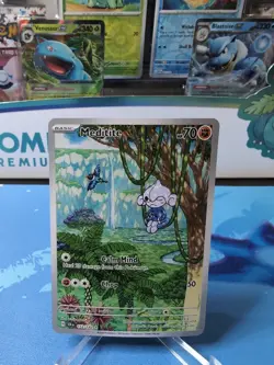 Meditite 153/142 Illustration Rare Full Art - Pokemon Stellar Crown SV07 NM - Image 1