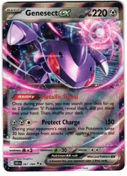 GENESECT EX 067/086 HOLO DOUBLE RARE BLACK BOLT NM/M 5BAN GRAPHICS - Image 1