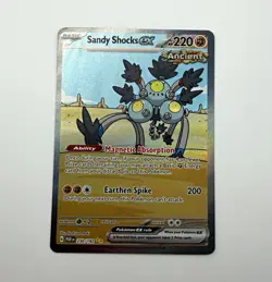 Pokemon TCG Sandy Shocks ex 250/182 SV04 Paradox Rift Double Rare FA Holo EN - Image 1