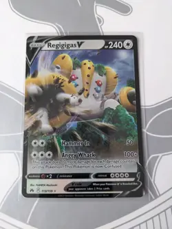 Pokemon TCG Regigigas V Crown Zenith 113/159 Holo Ultra Rare - Image 1