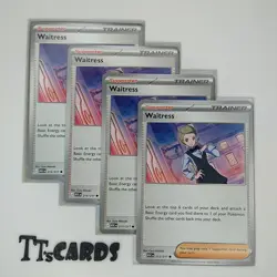 Waitress 215/217 x4 Playset 4x Pokemon TCG ME Ascended Heroes ASC - 4 Card Set - Image 1