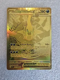 Mega Darkrai EX 120/084 Hyper Rare Gold Full Art Holo Pokemon TCG English 2026 - Image 2