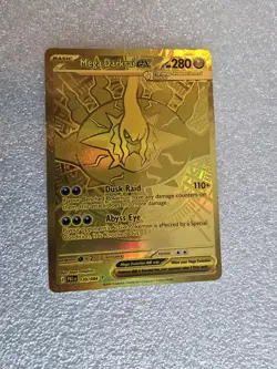 Mega Darkrai EX 120/084 Hyper Rare Gold Full Art Holo Pokemon TCG English 2026 - Image 3