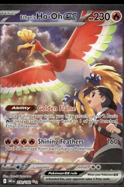 Pokemon Cards Ethan's Ho-Oh ex 230/182 Holo Destined Rivals NM - Image 1
