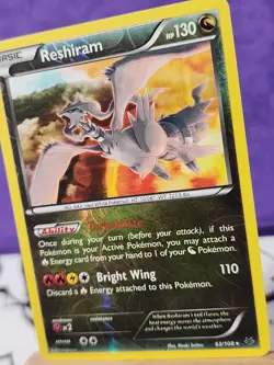 Pokemon TCG Reshiram 63/108 Roaring Skies Reverse Holo Rare Basic HP130 Eng - Image 3