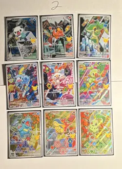 Pokemon First Partner Series 2 Complete Set (9 Cards) - Image 1