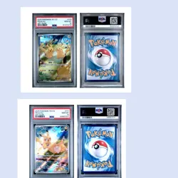 2PC Pokemon TCG Chinese Exclusive Pikachu Psyduck 173 171/151 AR PSA 10 - Image 1