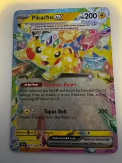 Pikachu EX 057/191 - Sv08: Surging Sparks - Pokemon TCG - Image 1