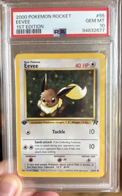 Eevee - 2000 Team Rocket 🔥 1st Edition PSA 10 🔥 GEM Vintage Pokemon - Image 1