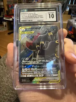 Pokemon Umbreon & Darkrai GX Tag Team GX Starter Set JPN Holo #010 CGC 10 - Image 1