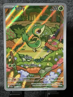 Pokemon TCG Scarlet Violet SV11B: Black Bolt Snivy 087/086 Illustration Rare NM - Image 1