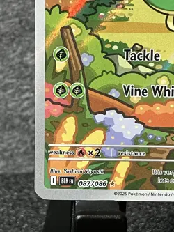 Pokemon TCG Scarlet Violet SV11B: Black Bolt Snivy 087/086 Illustration Rare NM - Image 4