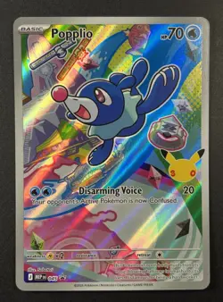 Pokemon First Partner Illustration Collection Popplio 045 30th Anniversary - Image 1