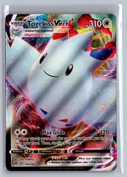Togekiss VMAX 141/185 Holo VMAX Rare Vivid Voltage Pokemon Near Mint - Image 1