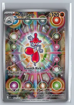 Medicham 241/217 Illustration Rare Ascended Heroes Pokemon Holo Near Mint - Image 1