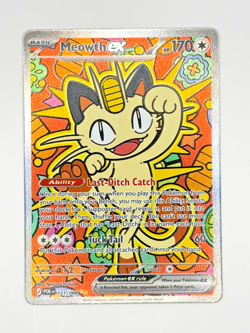 Meowth ex 121/088 Me03: Pokemon Perfect Order Holo SIR NM - Image 1