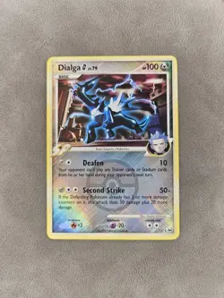 Pokemon TCG Dialga G 7/127 Reverse Crosshatch Holo - League Promo Platinum - LP - Image 1