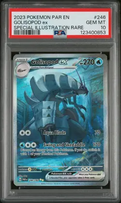 2023 POKEMON PAR EN-PARADOX RIFT #246 GOLISOPOD EX PSA 10 - Image 1