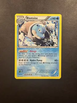 Pokemon TCG Blastoise Holo Rare Card 16/101 Plasma Blast Cosmos LP - Image 1