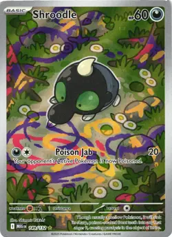 SHROODLE 149/132 ILLUSTRATION RARE MEGA EVOLUTION POKEMON HOLO NEAR MINT - Image 2