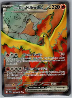 Team Rocket's Moltres ex 208/182 SV10: Destined Rivals - Pokemon Card - NM - Image 1