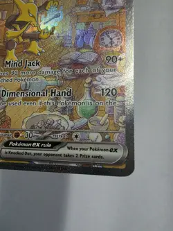 Pokemon TCG Alakazam EX 201/165 Scarlet & Violet 151 Card Secret Rare - Image 5