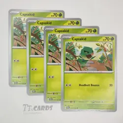Capsakid 012/191 Regular x4 - 4x Playset Pokemon S&V Surging Sparks - 4 Card Set - Image 1