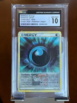 Pokemon Darkness Energy 79 Undaunted Cross. Holo Pokemon League CGC 10 Gem Mint - Image 3