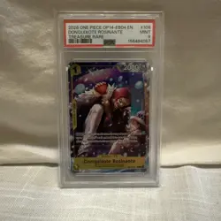 2026 ONE PIECE OP14-EB04 EN #108 DONQUIXOTE ROSINANTE TREASURE RARE PSA 10 (Q312 - Image 1