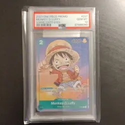 Monkey D. Luffy One Piece Anime Expo 2023 Promo PSA 10 #037 - Image 1