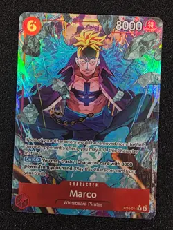 Marco OP16-014 Rare Alternate Art Whitebeard Pirates OP16 NM - Image 1
