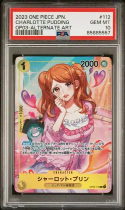 One Piece PSA 10 GEM MINT OP03-112 Charlotte Pudding Alternate Art Japanese - Image 1