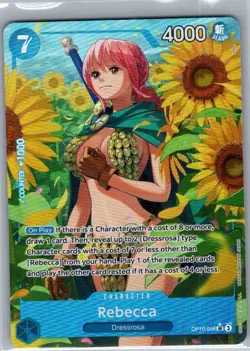 Rebecca (Alternate Art) OP10-058 English Royal Blood - One Piece Card - NM - Image 1