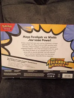 New Factory Sealed Mega Evolution Mega Feraligatr Ex Box Ascended Heroes Pokemon - Image 2